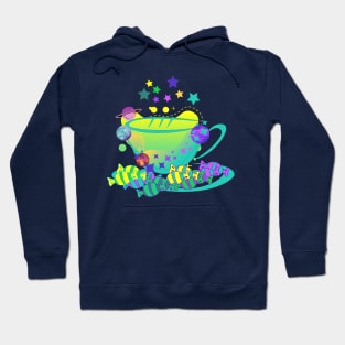 Starry Space storm in a tea cup - Kawaii Hoodie